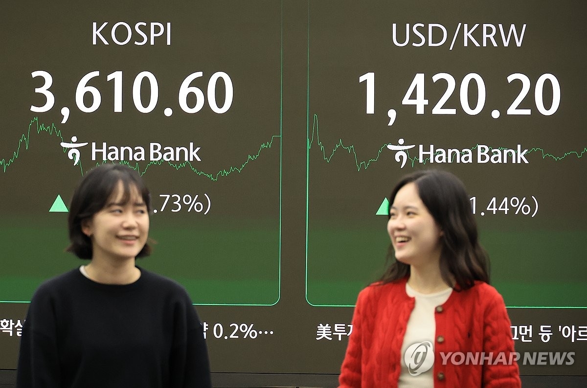 코스피 사상 첫 3,600 돌파…삼성전자 실적에 시장 '촉각'