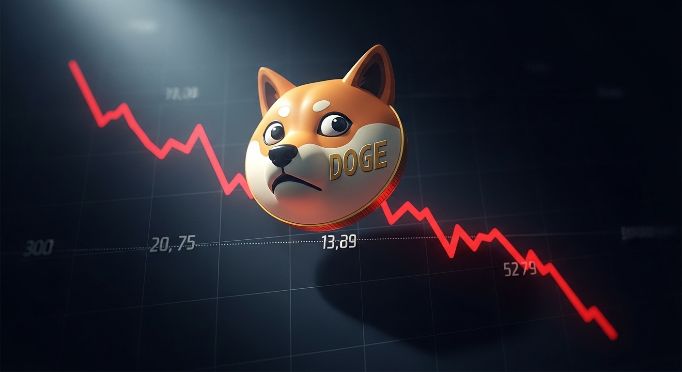 도지코인($DOGE), 0.19달러 붕괴 위기…기술 지표 하락 신호 강화