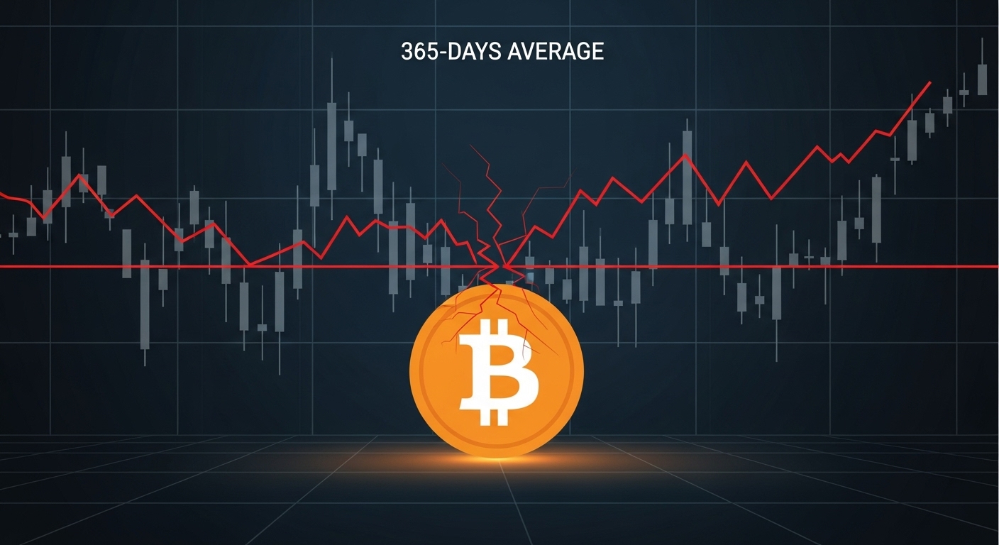 비트코인, 1년 평균선 붕괴…불마켓 최대 조정 신호 분석 나왔다