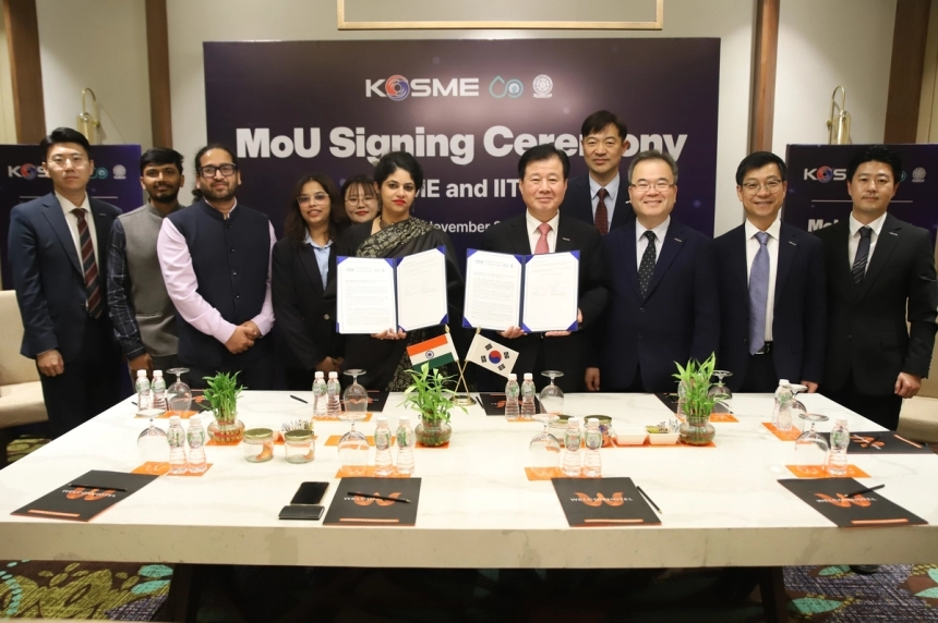 한국 중소기업, AI로 인도 진출 교두보…중진공-인도공과대 손잡았다