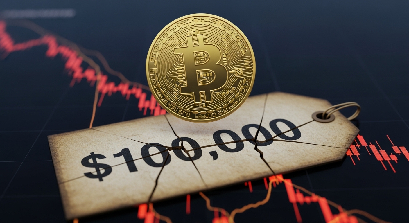 비트코인($BTC) 10만 달러 붕괴…강한 매도 압력에 9.3만 달러 가능성도