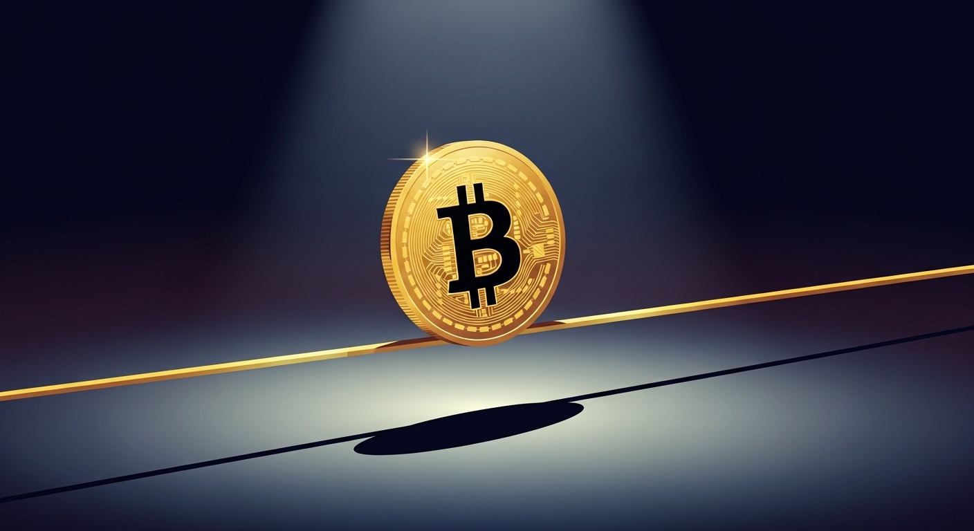 비트코인 $BTC, ‘황금선’ 위 아슬아슬 반등…지지 붕괴 시 강세 종료 경고