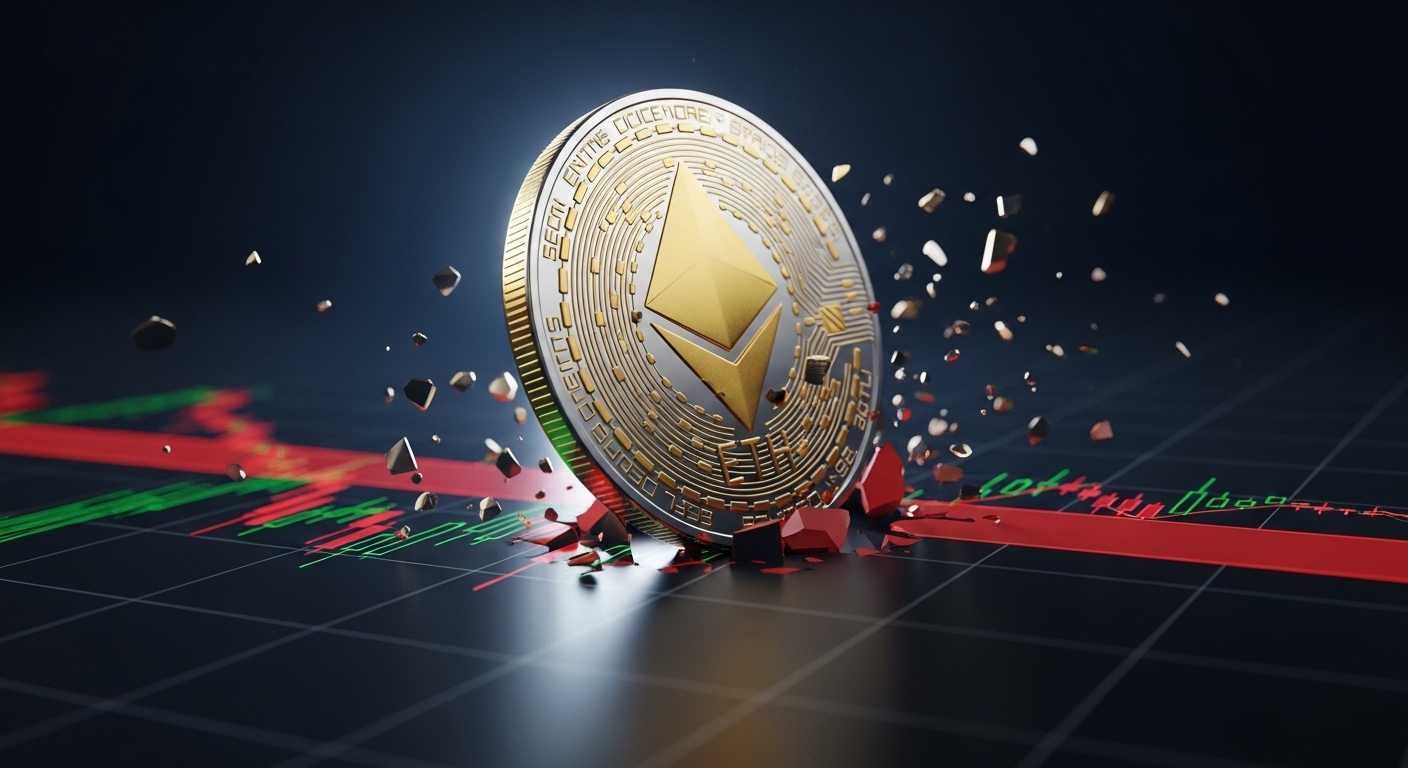 이더리움($ETH), 3,300달러 붕괴…기술적 약세 강화에 3,000달러 경고음