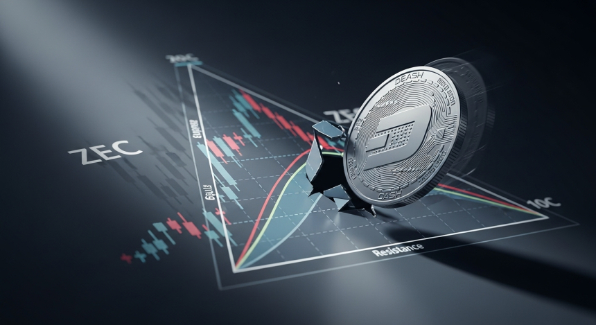  대시(DASH), 한 달 새 385% 급등…‘지캐시(ZEC) 데자뷔’ 기술적 신호에 주목