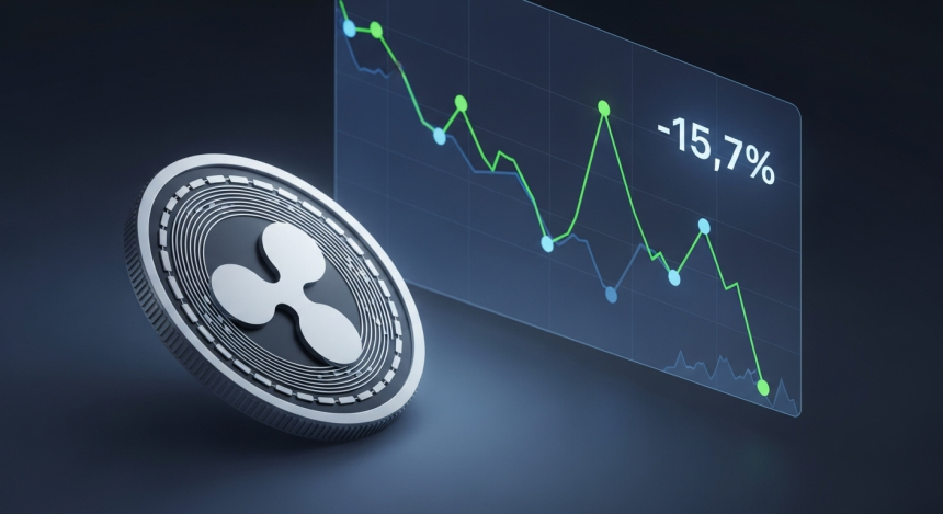  리플(XRP), 10월 한 달간 10.8% 하락…2025년 이후 최악의 월간 성적