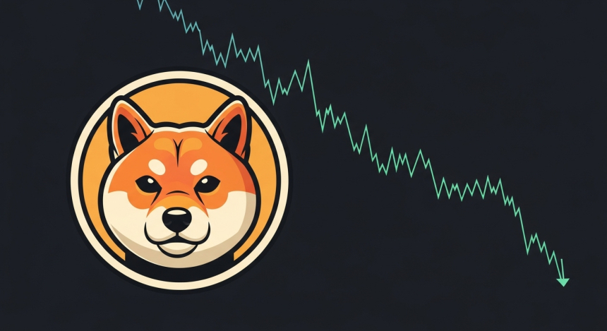 시바이누(SHIB), 주간 데드크로스 첫 발생…연중 최저가 갱신