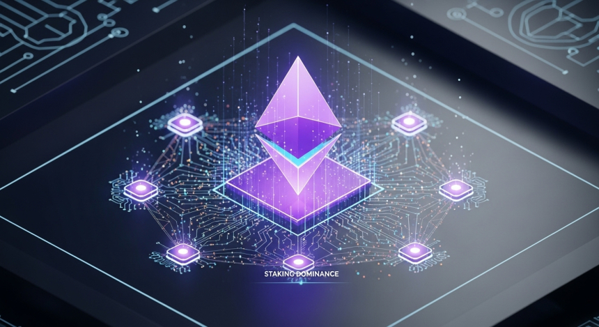  이더리움 스테이킹 계약, 전체 공급량 60% 흡수…최대 ETH 보유 주소로