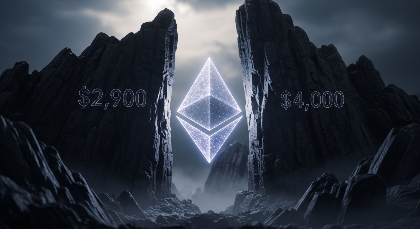 이더리움($ETH), 4,000달러 돌파 땐 랠리…2,900달러 붕괴 시 최대 812달러까지 후퇴 경고