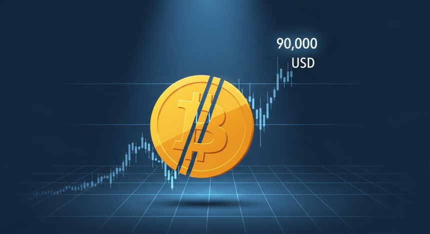  비트코인($BTC), 9만 달러 돌파 시도…공매도 청산에 상방 탄력 커져