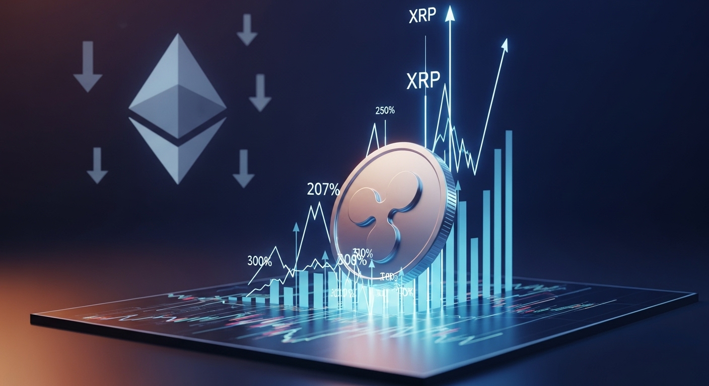 XRP 13% 반등…결제량 급증이 이끈 '실사용 랠리', 이더리움은 약세 지속