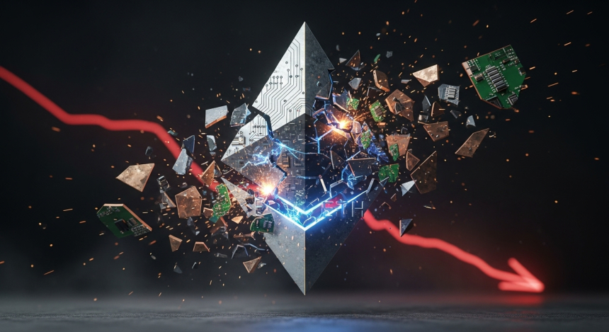 이더리움 $ETH, 한 달 새 30% 하락…200주 지지선 무너지면 추가 급락 우려