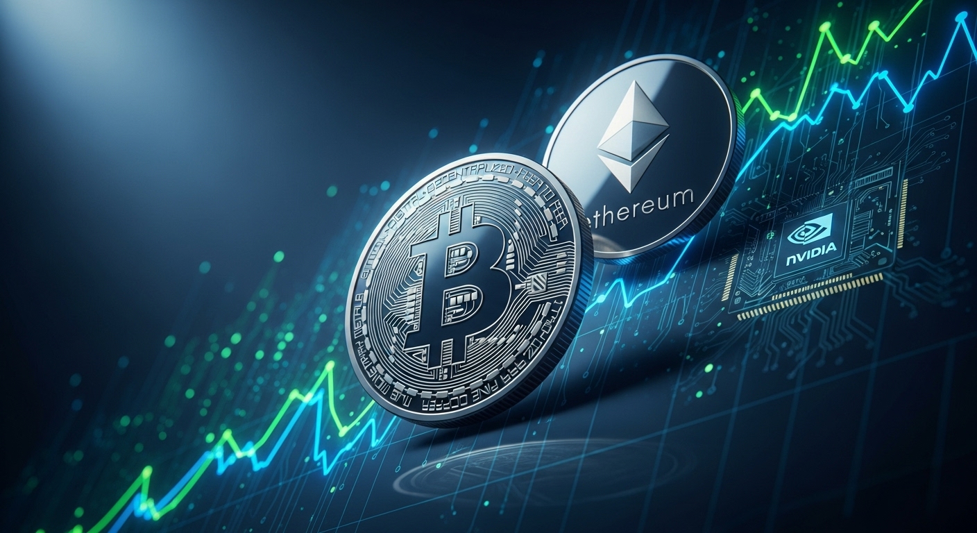 엔비디아 호실적에 비트코인($BTC)·이더리움($ETH) 동반 급등…AI 투자심리 다시 살아났다