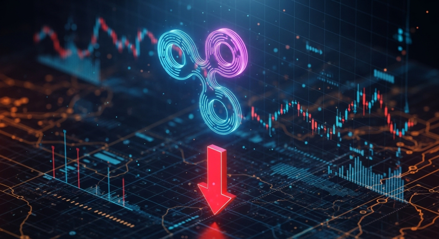  리플(XRP) 일주일간 13% 하락…고래 매도에 하락세 지속, 거래소 유입은 감소