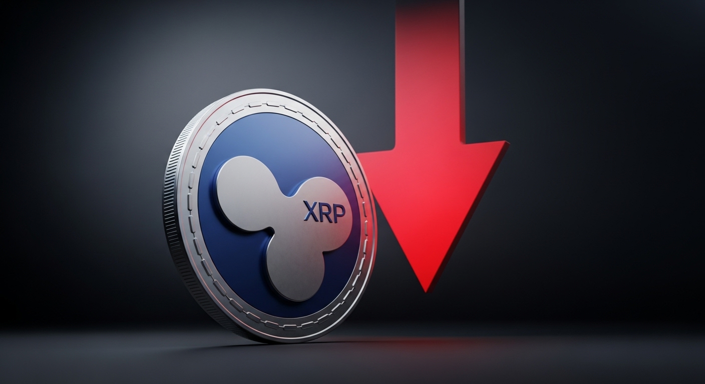 XRP, 고래 매도·20배 숏 베팅에 6일 연속 하락…기술적 약세 전환