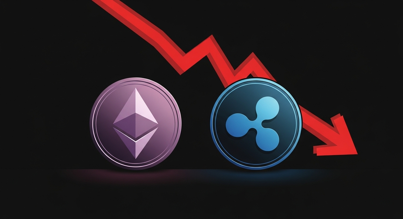 이더리움·XRP·에이다 11월 약세 심화…핵심 지지선 붕괴에 추가 하락 경고