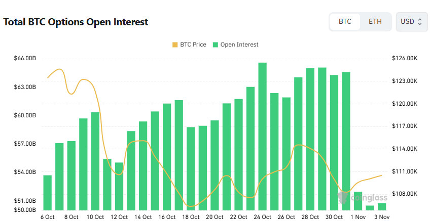 [비트 옵션 데일리] 비트코인 옵션 시장 '방어 모드'…24시간 풋옵션 거래 비중 48%