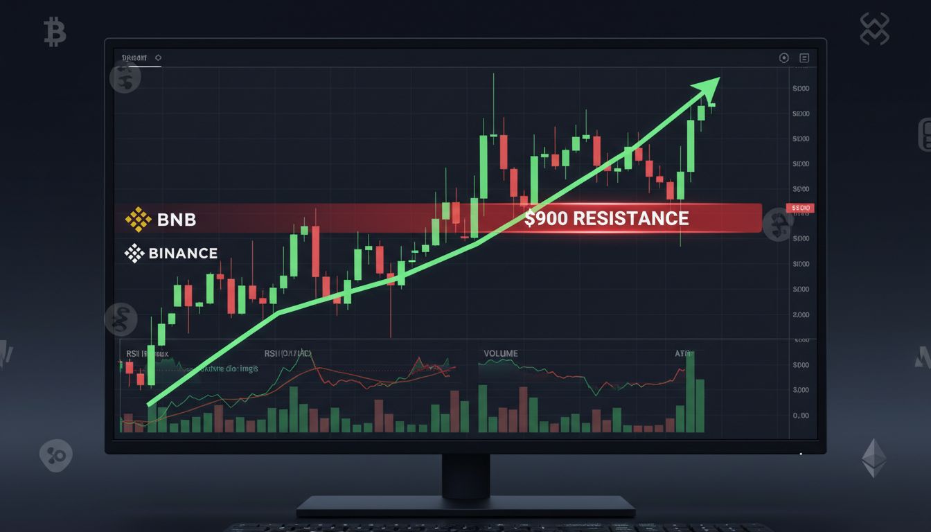BNB, 하락장 속 870달러 근접…기술적 반등에 '900달러 돌파' 주목