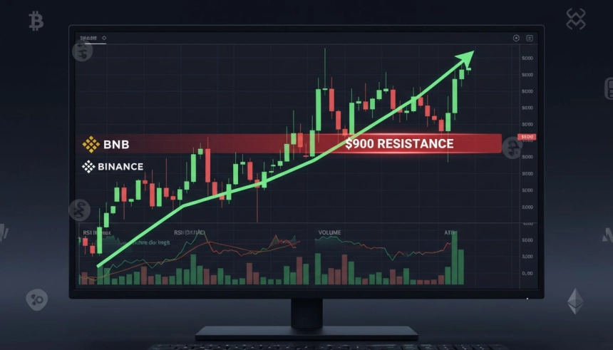 BNB, 하락장 속 870달러 근접…기술적 반등에 '900달러 돌파' 주목