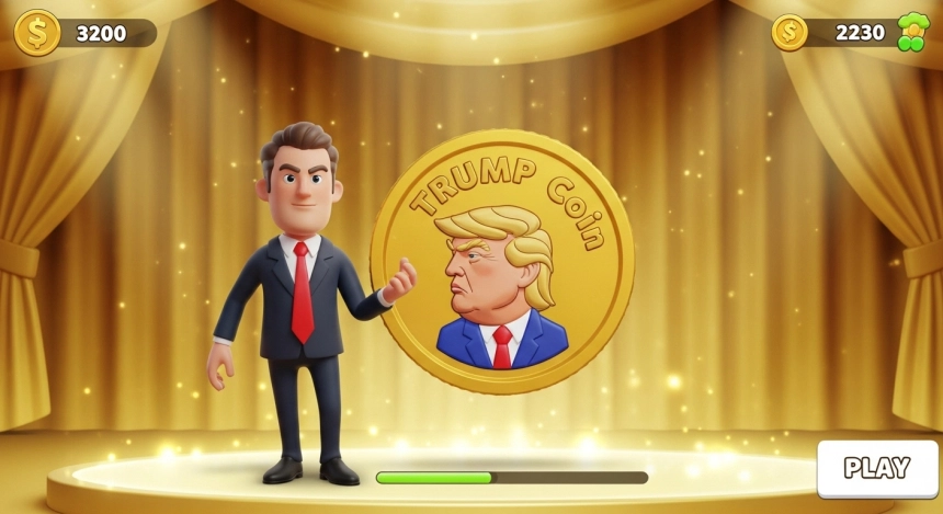 트럼프 대통령 이름 단 모바일 암호화폐 게임, 연말 앱스토어 출시 예고