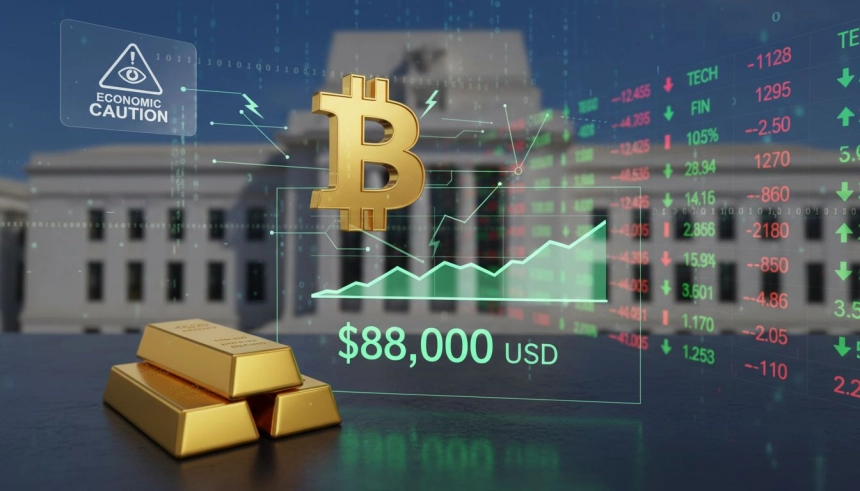 비트코인, 8만 8,000달러 선서 숨 고르기…美 연말 랠리 기대에 증시·금값 동반 강세