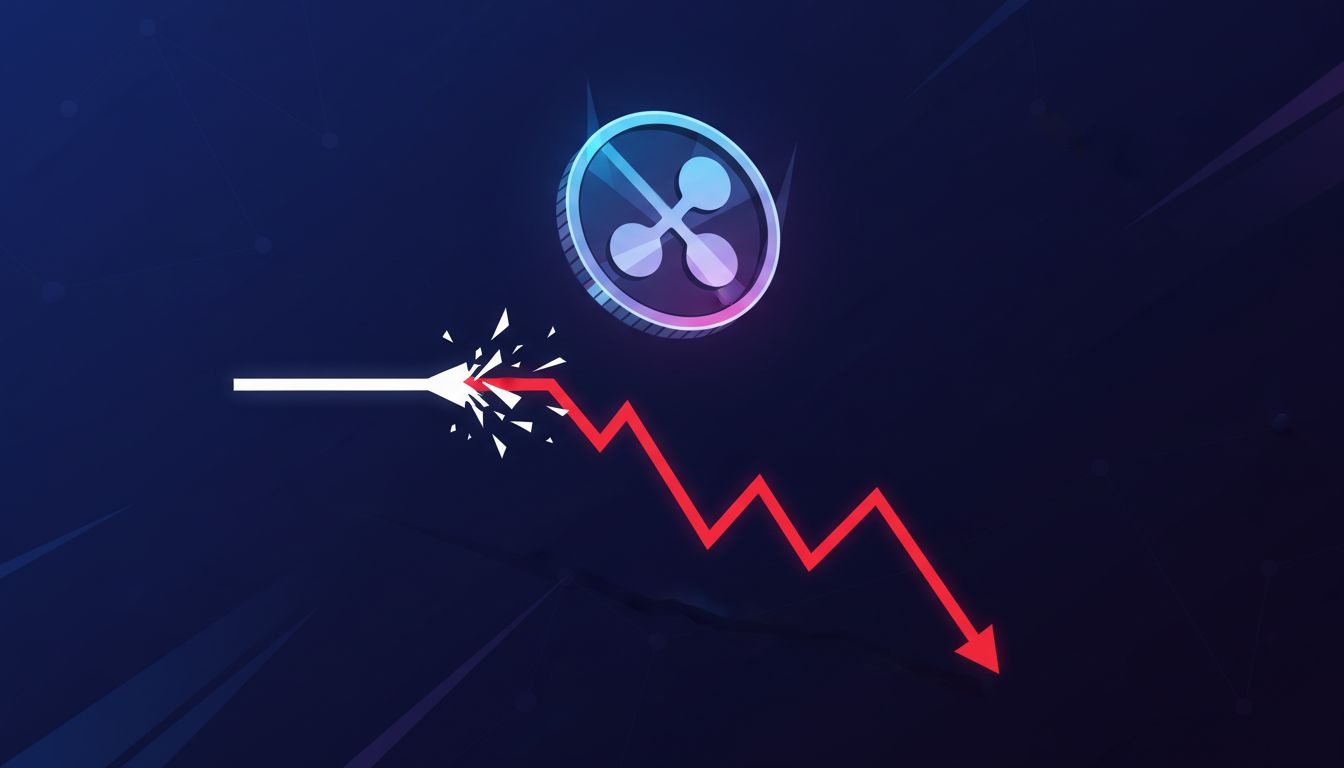 리플(XRP), 9% 급락…기술적 약세 계속되며 2달러 지지선 위태