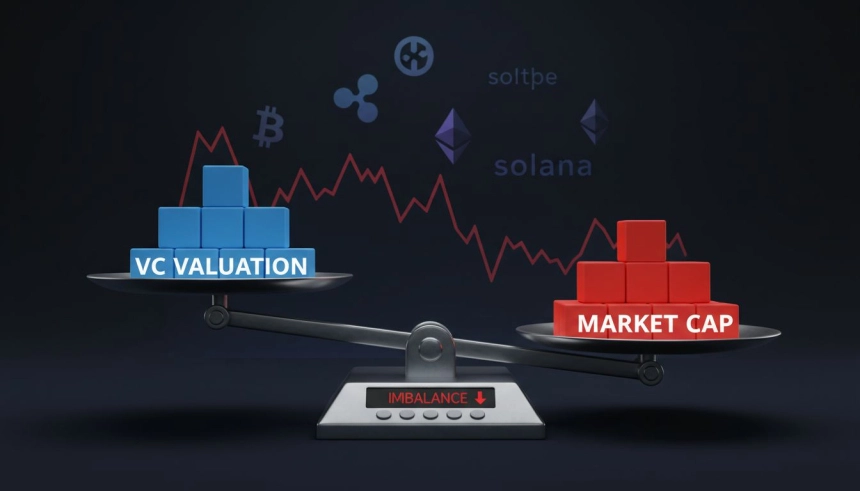 크립토 프로젝트들, VC 고평가 절반 이하로…2025년 냉정한 현실 직면