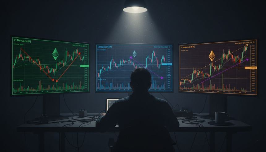  파이네트워크·카르다노·이더리움, 반등 신호 엇갈려…심리적 지지선이 분수령