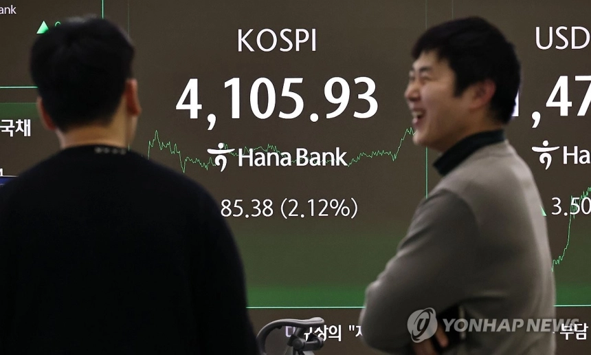 코스피, '산타 랠리' 기대에 2% 급등…4100선 탈환