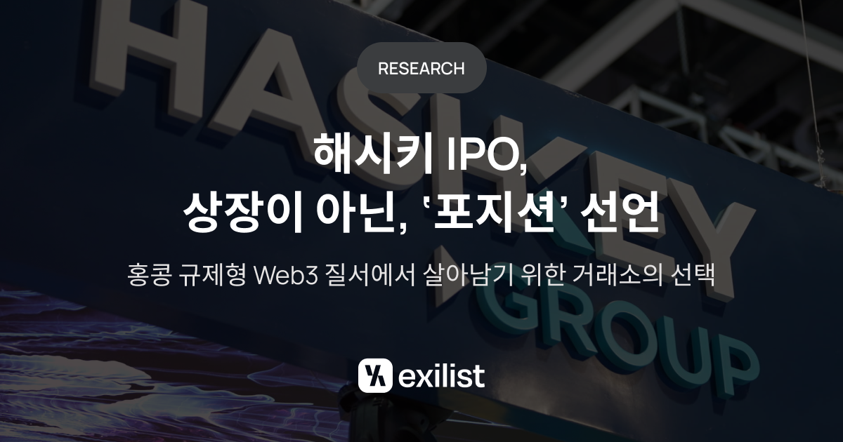 해시키 IPO, ‘자금 조달’ 넘은 전략…홍콩 Web3 금융 인프라 실험 본격화