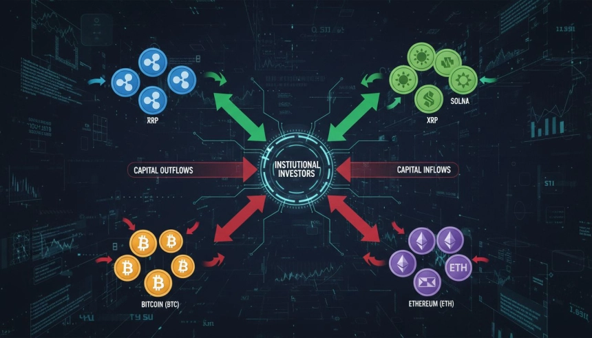 비트코인·이더리움서 4.4억 달러 유출…XRP·솔라나에 기관 자금 쏠려