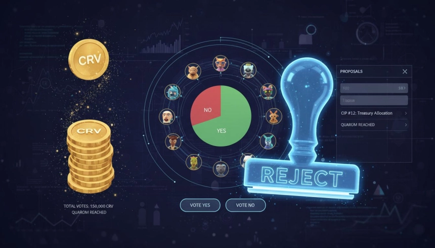 Curve DAO, 91억 원 규모 개발자금 지원안 거부…‘중앙화 우려’에 반대표