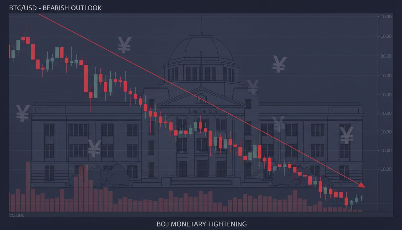 일본은행 17년 만의 금리 인상…비트코인($BTC), 유동성 압박에 7% 하락