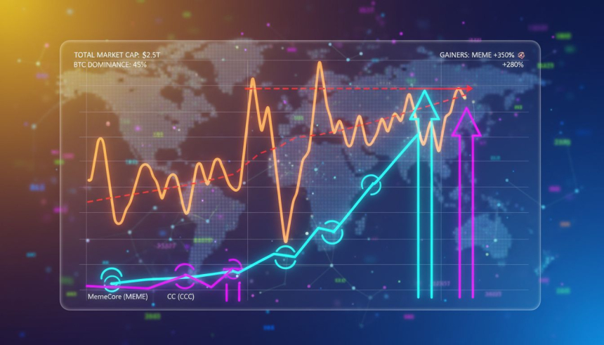  비트코인 연말 박스권 정체…밈코인 '밈코어·CC'가 상승 랠리 주도
