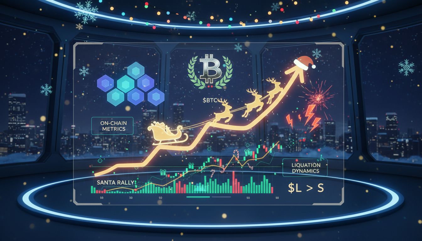 비트코인, 산타 랠리 구간 진입…레짐 스코어+숏 청산 겹쳐 매수 신호 강화