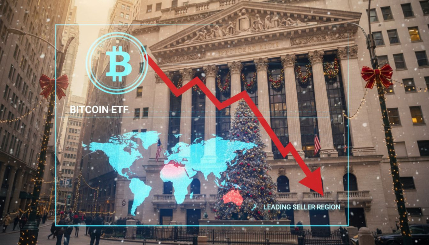  비트코인($BTC) ETF서 1조 원 유출…美 매도 주도, 회복 탄력 약화