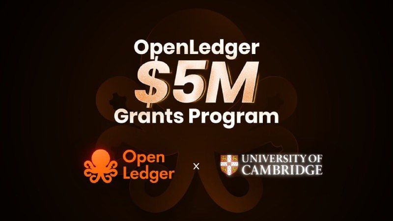  오픈렛저, 케임브리지 블록체인 소사이어티와 500만 달러 규모 탈중앙 AI 연구 지원 프로그램 시작