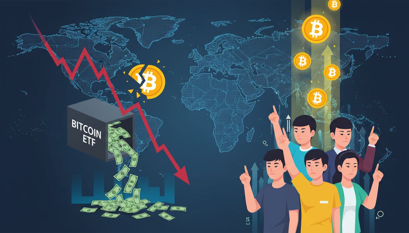 미국 비트코인 ETF서 8일간 1조 원 순유출…연말 세금 매도에 아시아는 '매수'