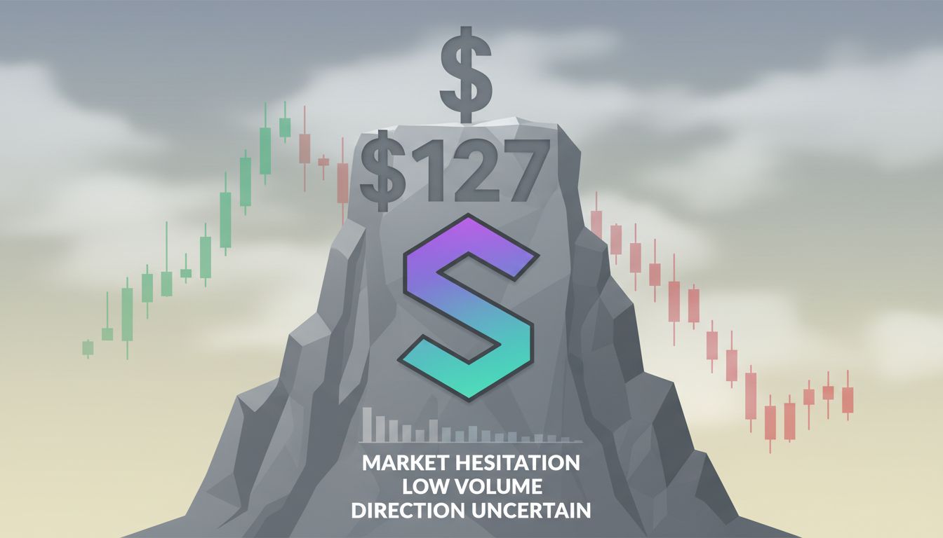 솔라나($SOL), 127달러 돌파 또 실패…123달러 지지선 무너지면 추가 하락 경고