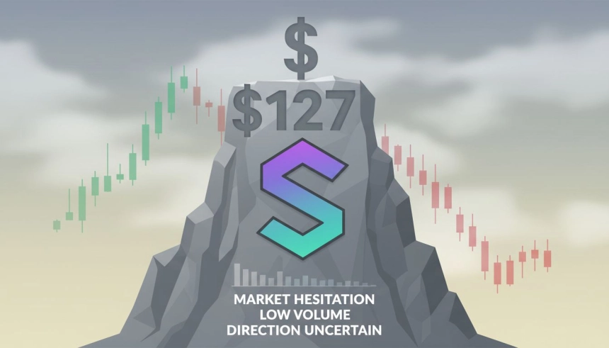 솔라나($SOL), 127달러 돌파 또 실패…123달러 지지선 무너지면 추가 하락 경고