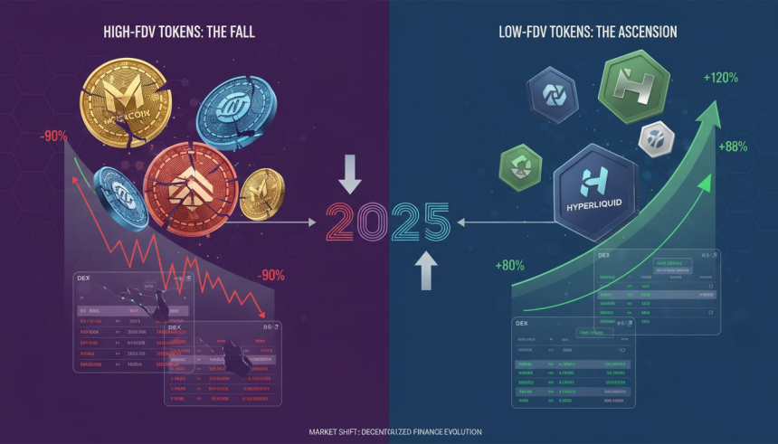  2025년 신규 토큰의 84%, 발행가 밑돌아…FDV 낮을수록 수익률 높았다