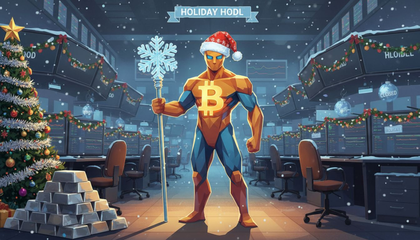  비트코인($BTC), 연말 박싱데이에도 8.9만 달러 유지…“쐐기형 패턴 속 거래량 급감”