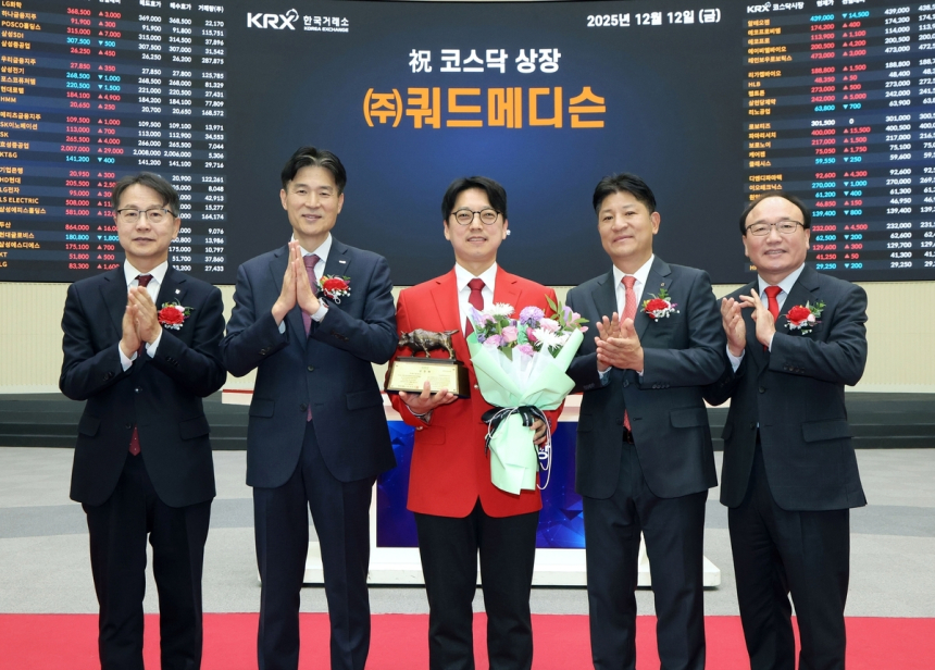  쿼드메디슨, 코스닥 데뷔 하루 만에 59% 급등…마이크로니들 기술 주목