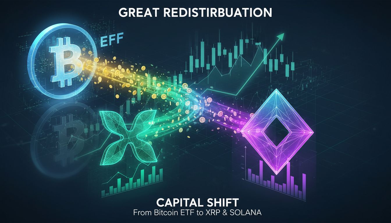 비트코인 ETF서 6,300억 유출…XRP·솔라나에 1조 이상 몰려