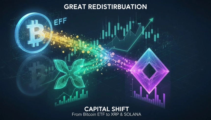 비트코인 ETF서 6,300억 유출…XRP·솔라나에 1조 이상 몰려