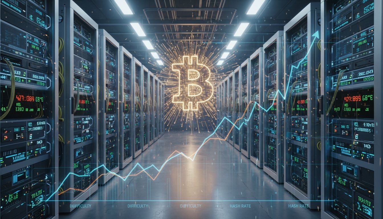비트코인(BTC) 채굴 난이도 2026년 초 149조 전망…업계 생존경쟁 격화