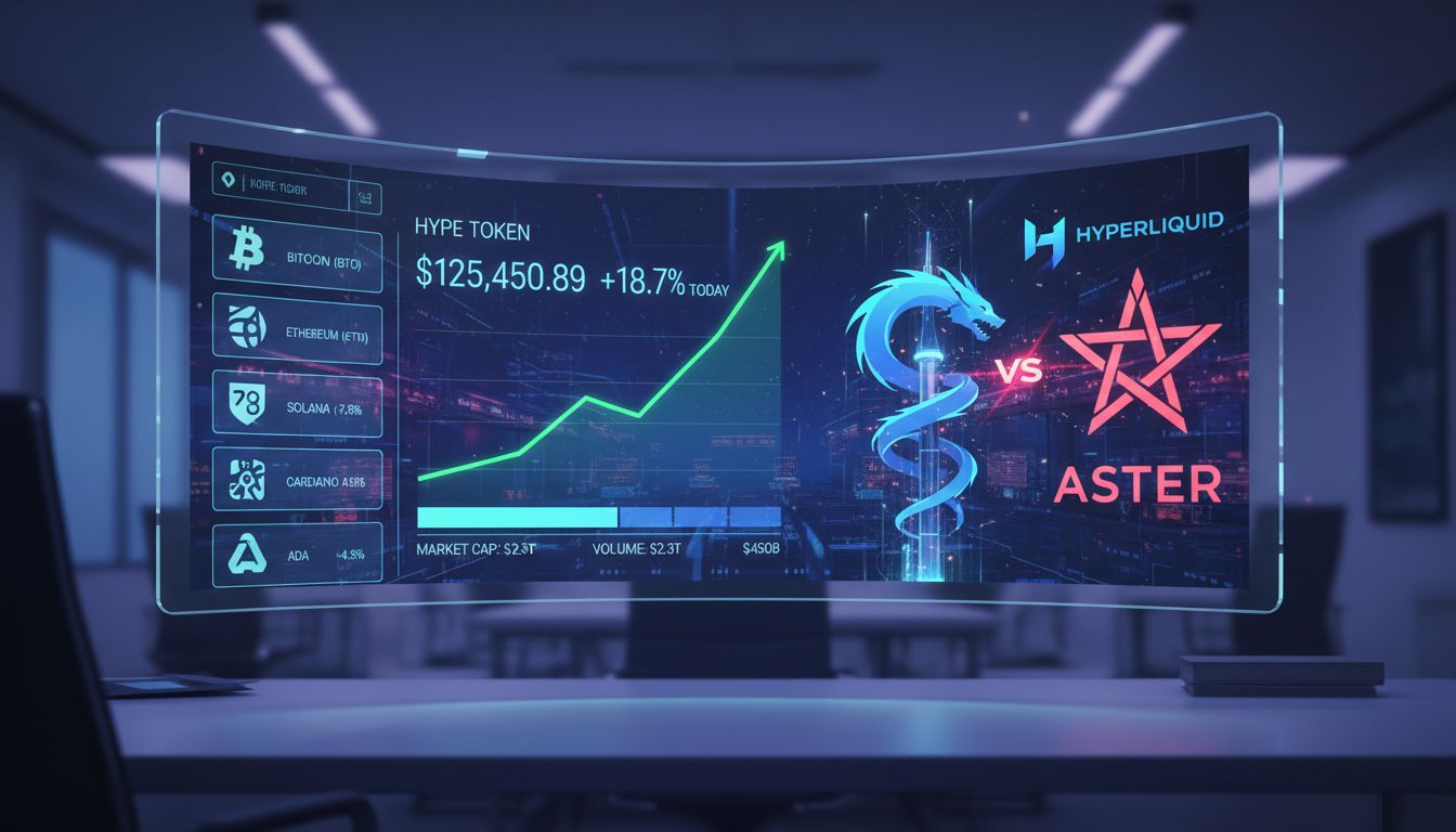 HYPE 토큰 8% 상승…하이퍼리퀴드, 아스터 제치고 영구선물 점유율 1위 탈환