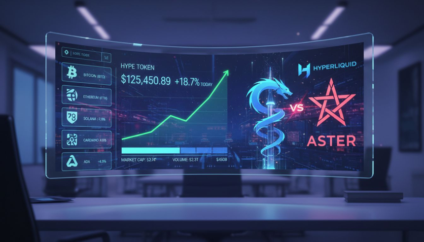  HYPE 토큰 8% 상승…하이퍼리퀴드, 아스터 제치고 영구선물 점유율 1위 탈환