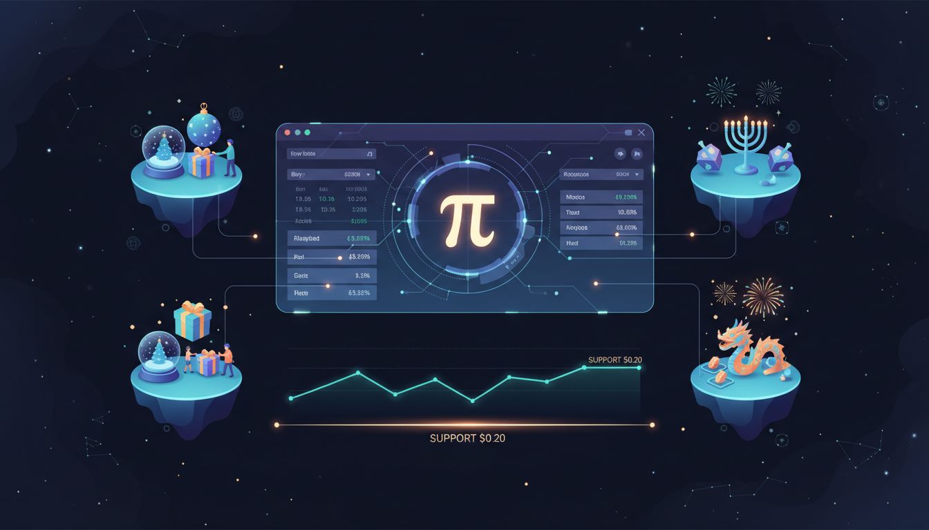 파이코인 연말 업데이트…$0.20 지지선 방어 속 유동성·커뮤니티 강화