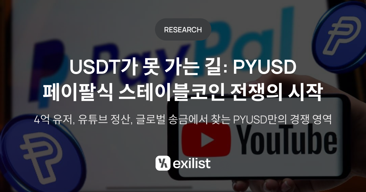 “트레이더 코인 아니다”...엑시리스트, PYUSD의 차별화 전략 집중 분석