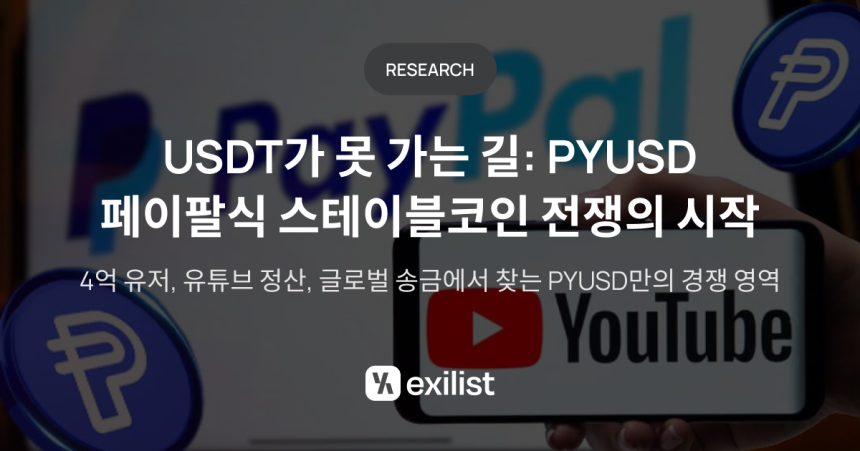“트레이더 코인 아니다”...엑시리스트, PYUSD의 차별화 전략 집중 분석